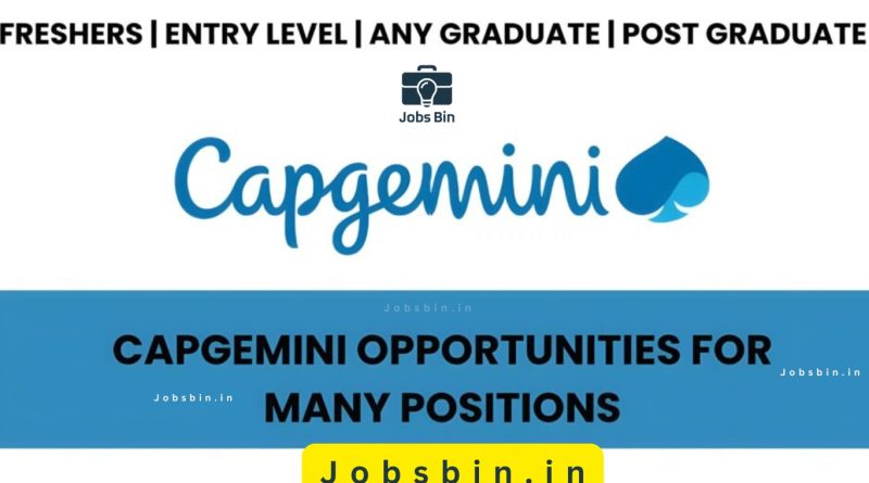 Capgemini Off Campus 2025 Recruitment Drive 2025 | Apply Now